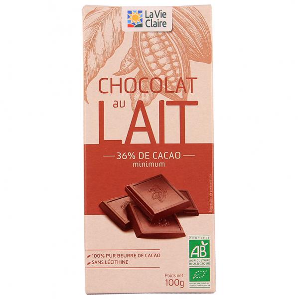 Tablette Chocolat Lait 36% 100 G